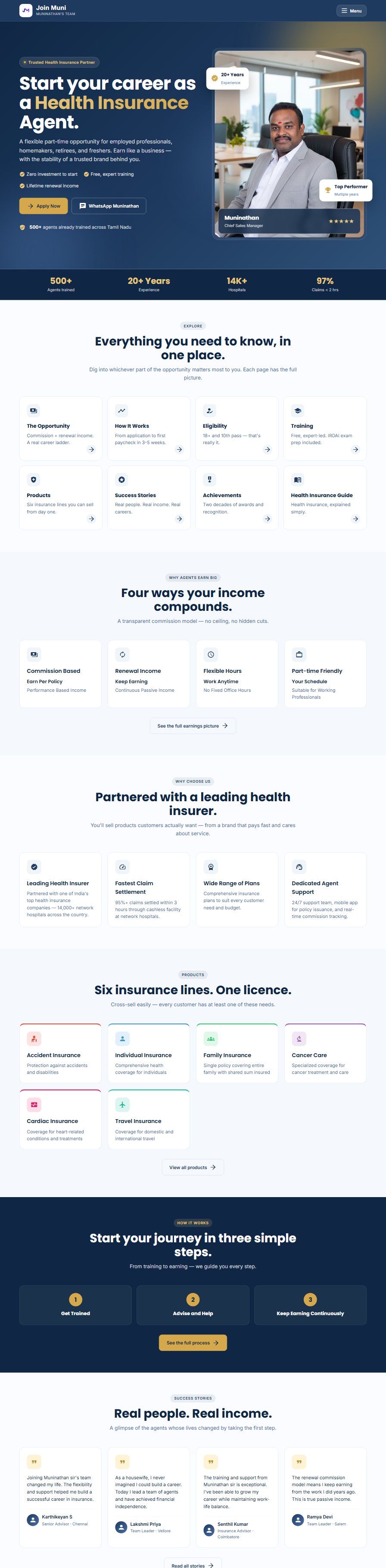 Muni — full site preview